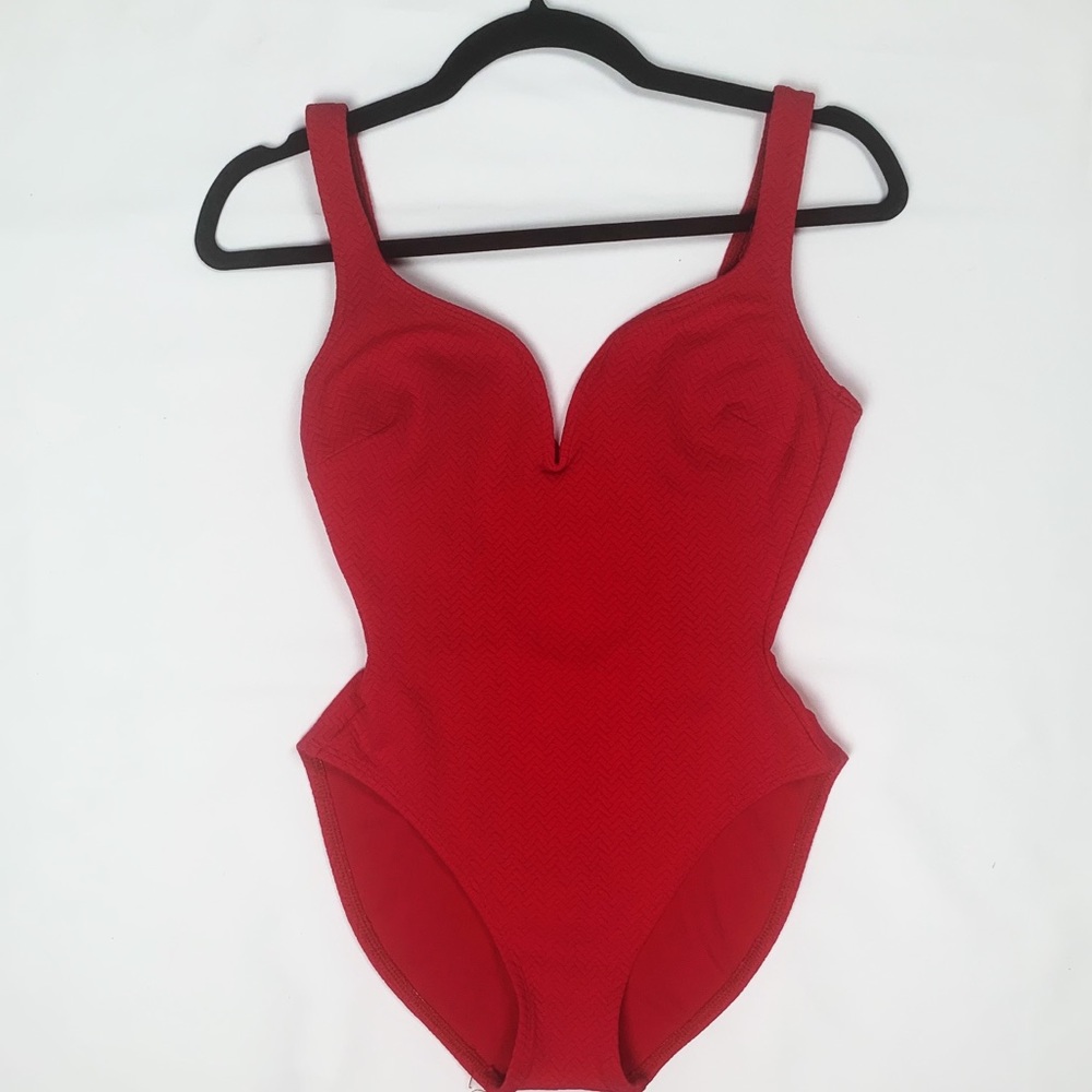 Pink One-Piece Bathing Suit
